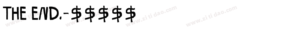 The End.字体转换